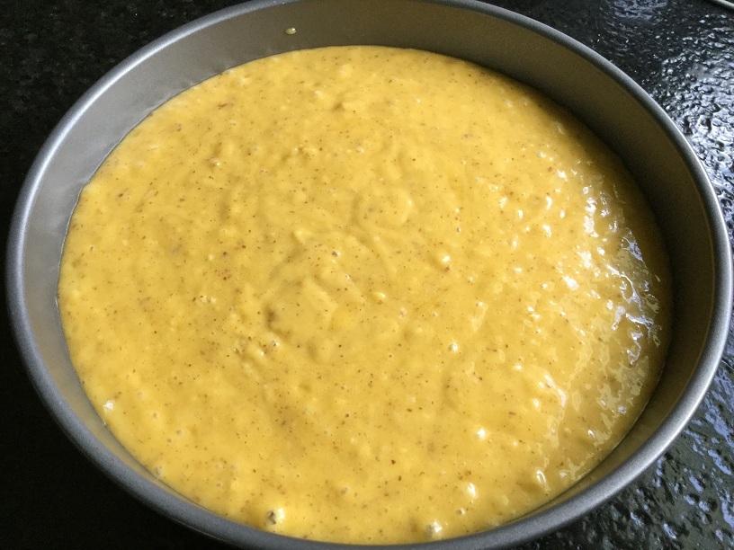 mango cake batter in pan 1.jpg