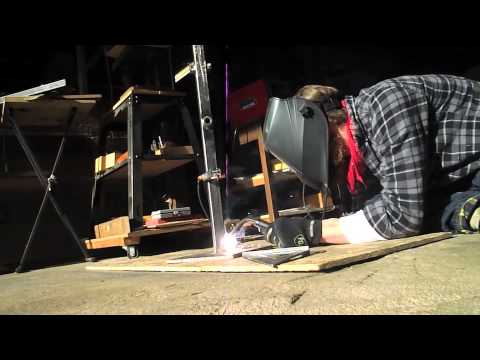 manly hat rack made of bolts and welded steel - tim sway perspectives