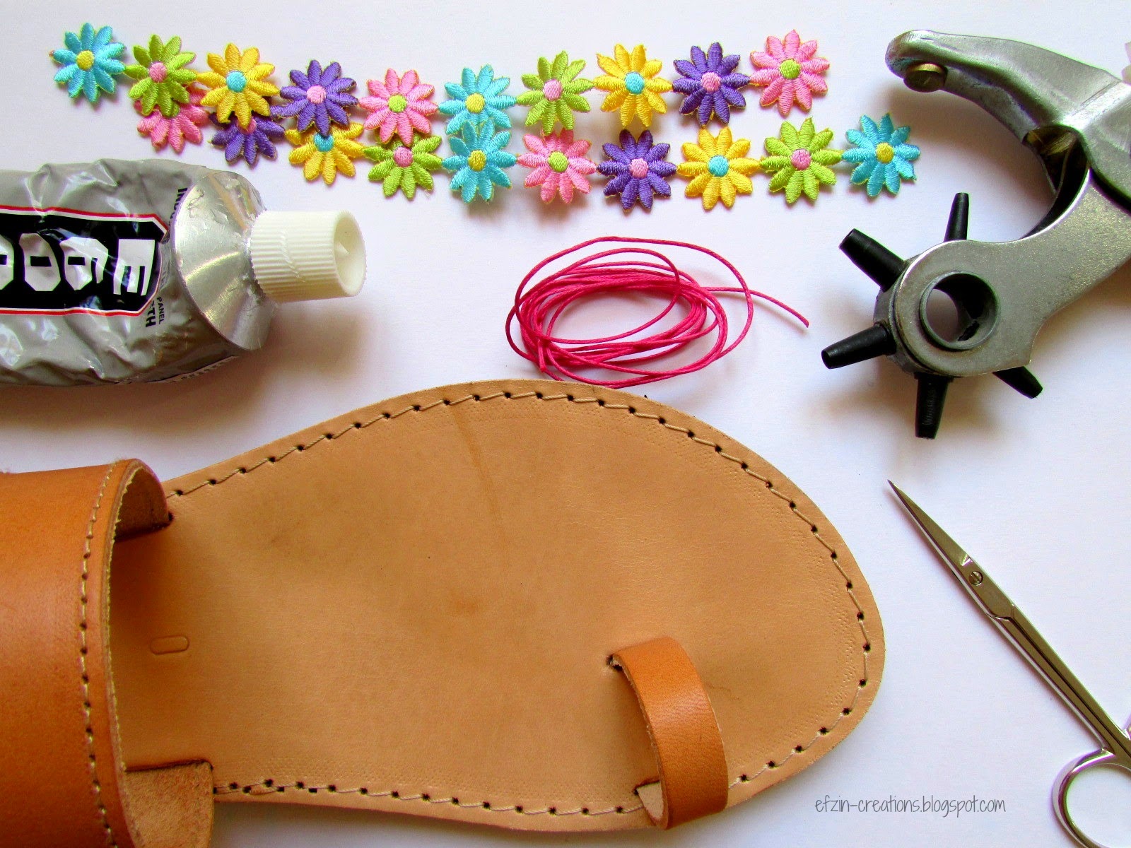 materials for decorating leather sandals.jpg