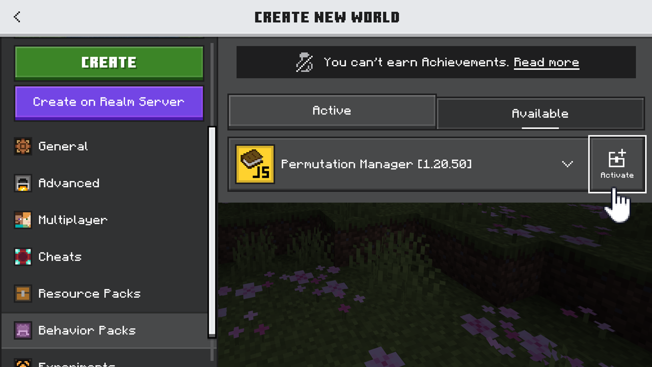 minecraft activate mod on android step 1.png