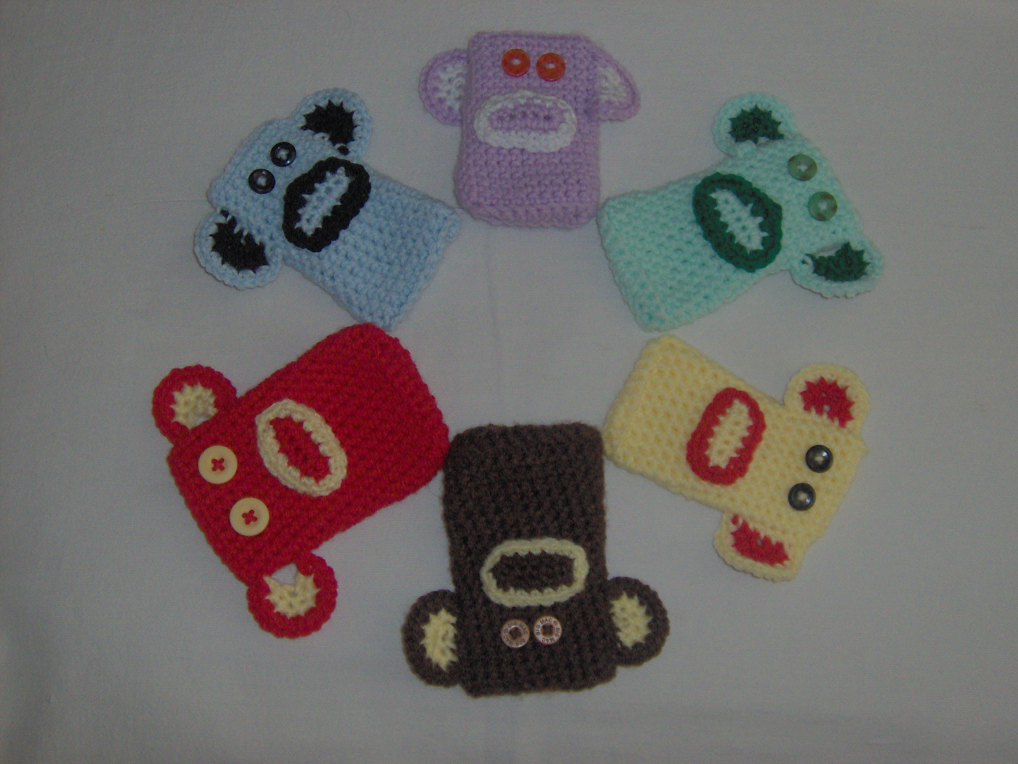 monkey cell phone cozies