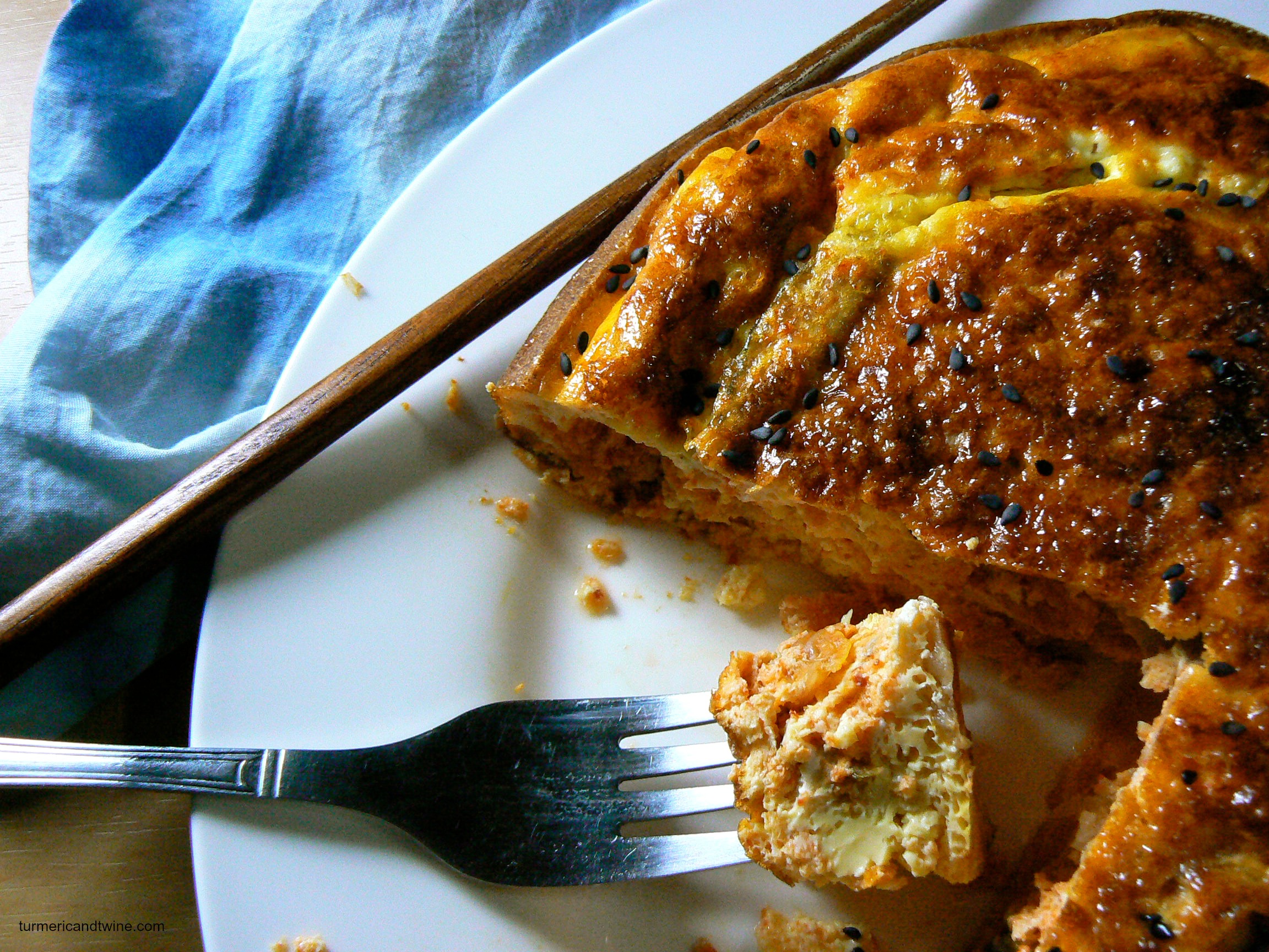 mukeunji kimchi frittata with lemongrass and sour cream bite.jpg