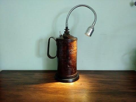 oil can desk lamp  ( how to )