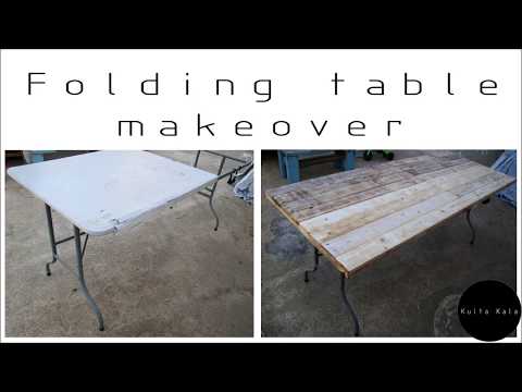 pallet table diy Foldable pallet table