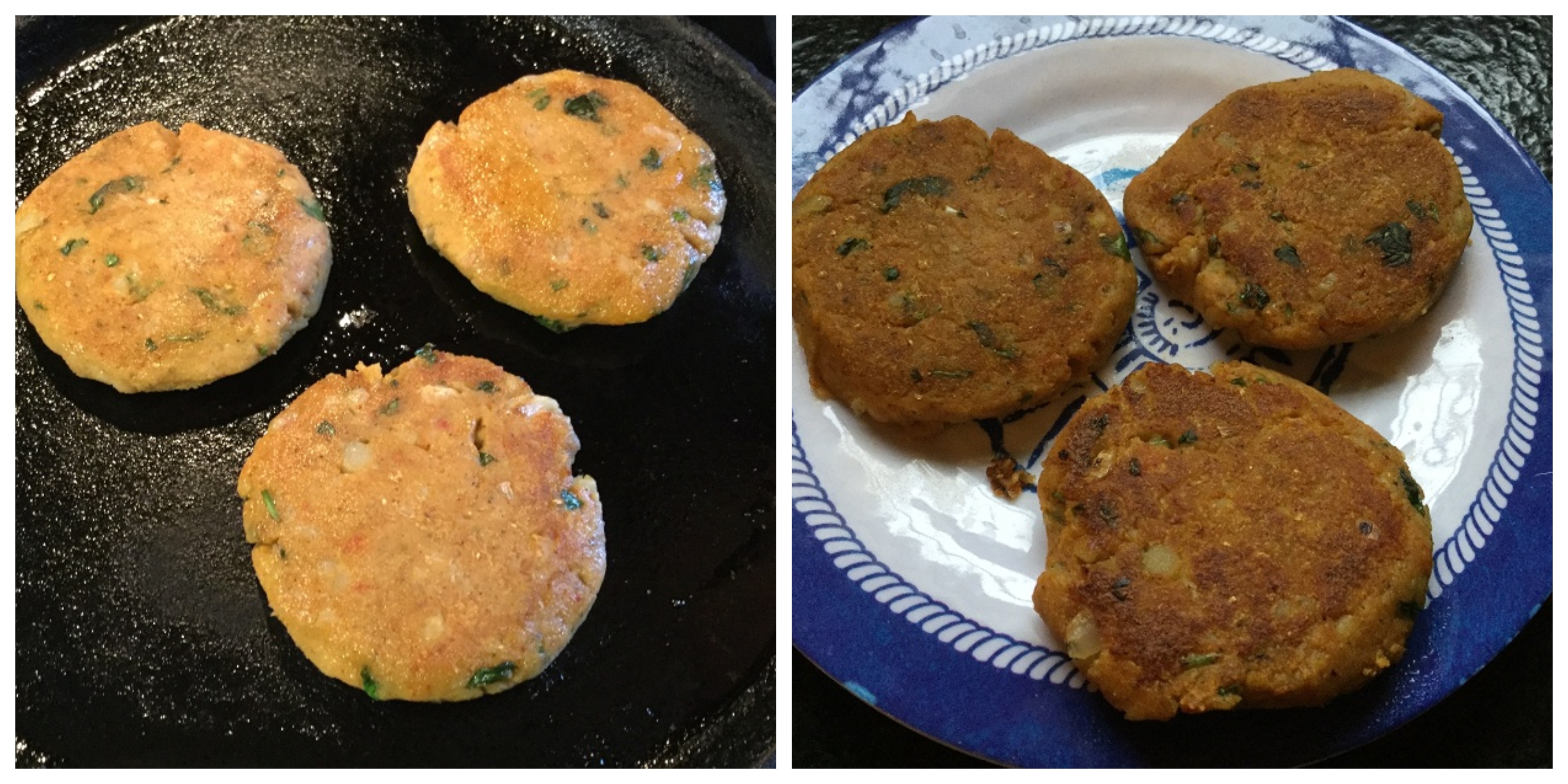 pan fried bean burger patties collage.jpg