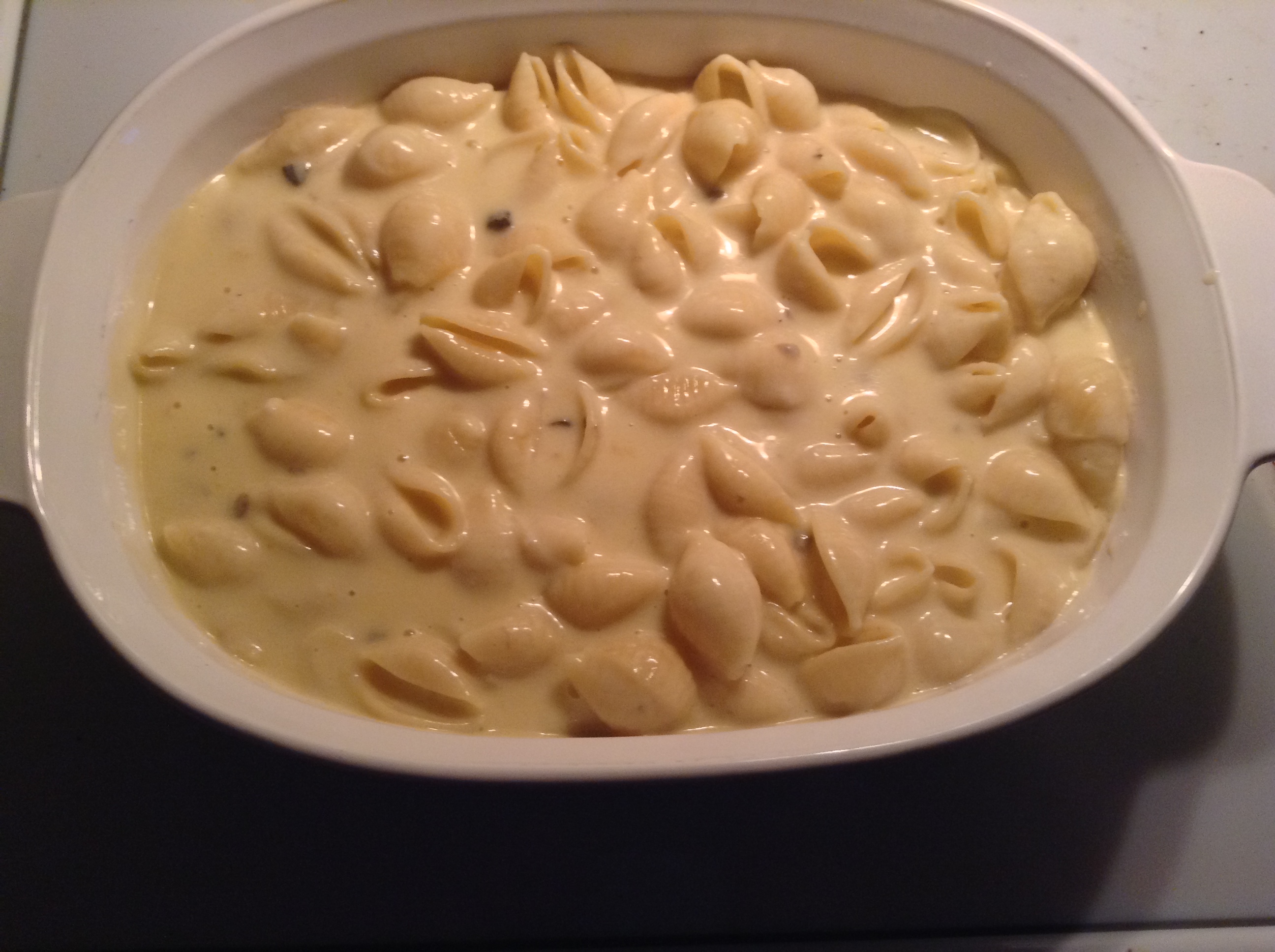 pasta in casserole dish.JPG