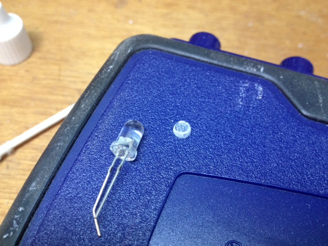 photo showing the drilled out plug from a tube.JPG