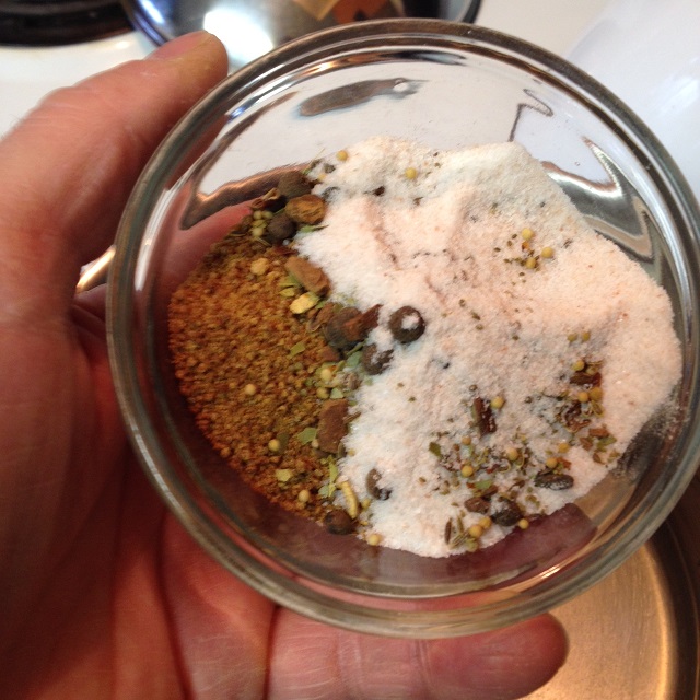 pickling  seasoning with salt and coconut sugar.JPG