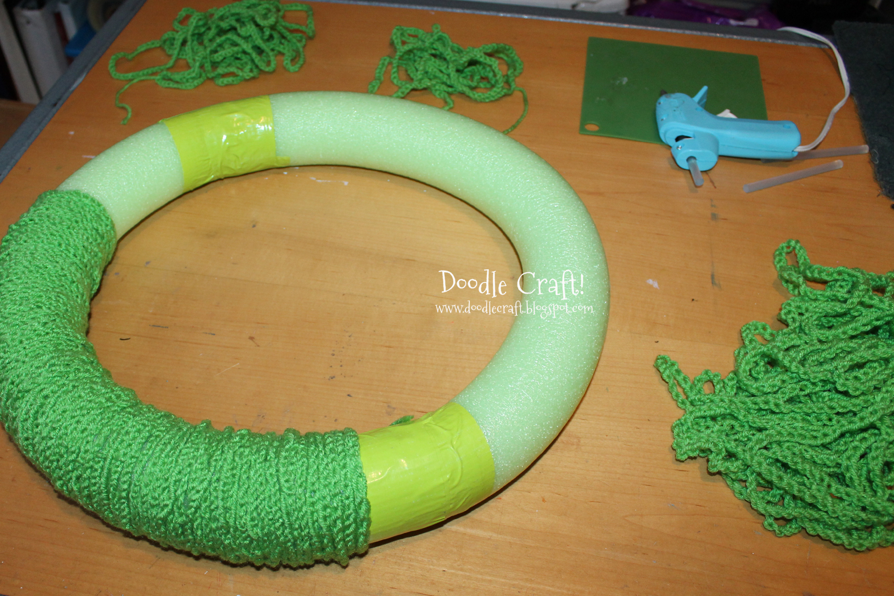 pool noodle wreath form covered crochet chain stitch.jpg