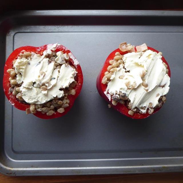 red pepper topped with mascarpone.JPG