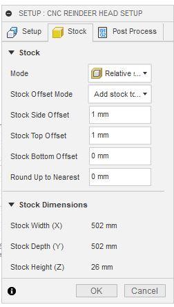 reindeer design machining setup stock part.JPG