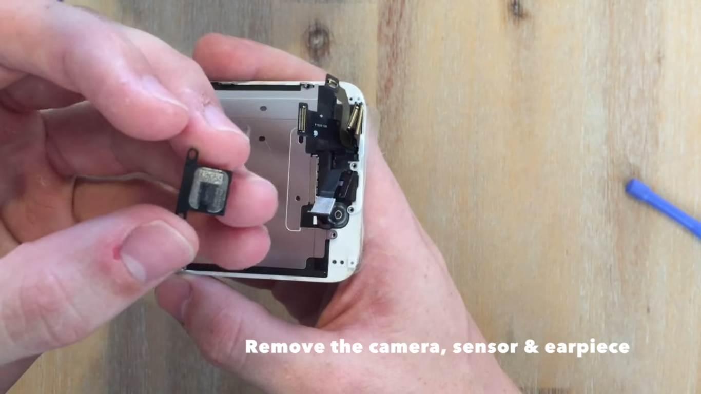 remove the camera, sensor and earpiece.jpg