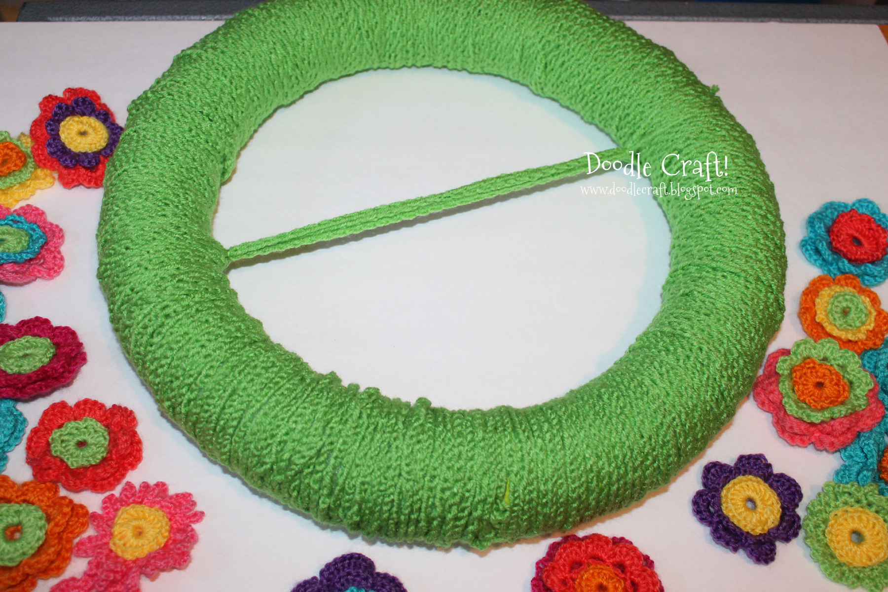 rosette wreath bright colors spring crochet flowers.jpg