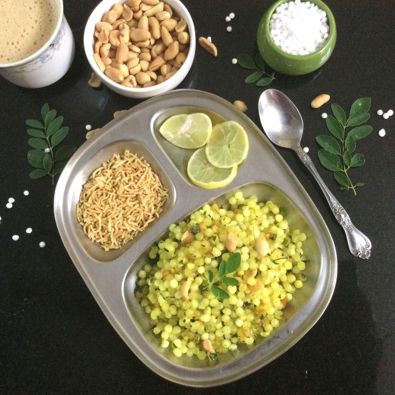 sabudana khichdi with moringa leaves 12.JPG