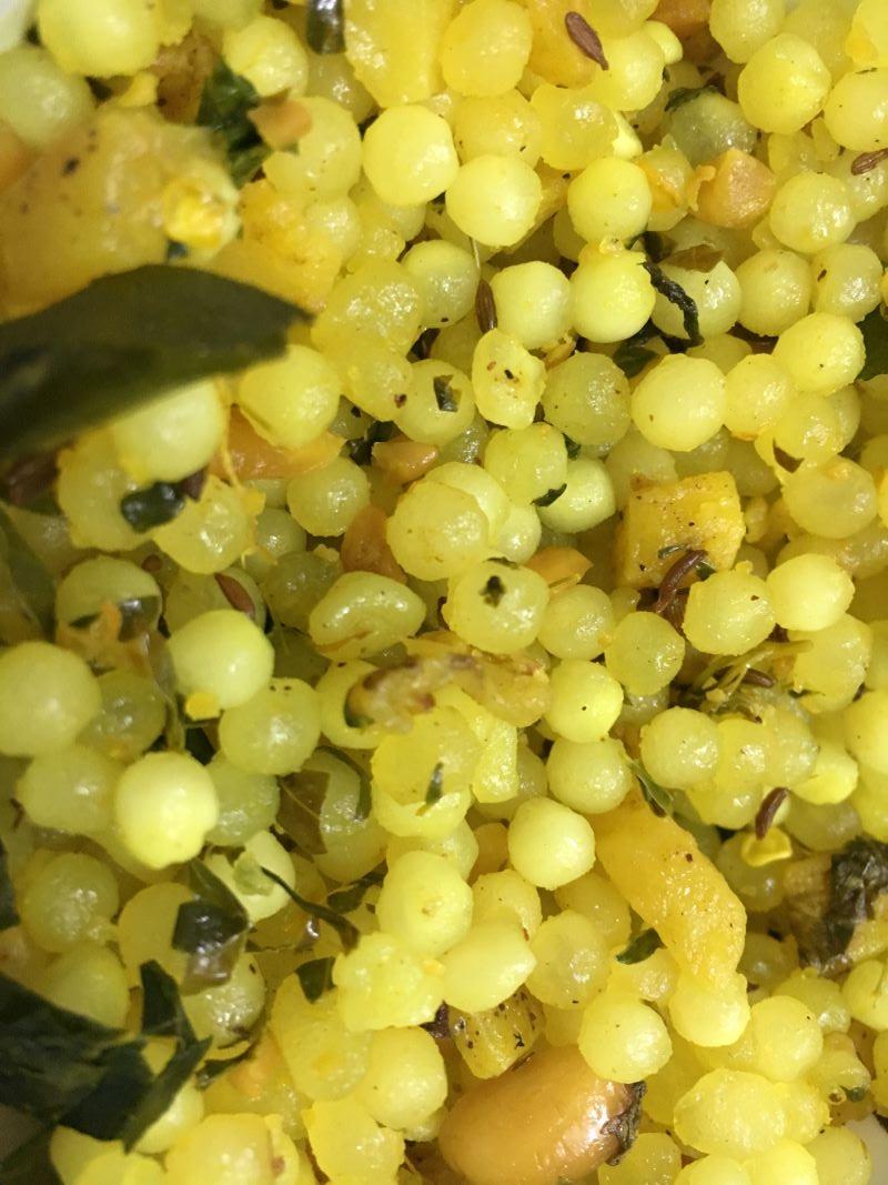 sabudana khichdi with moringa leaves 8.JPG