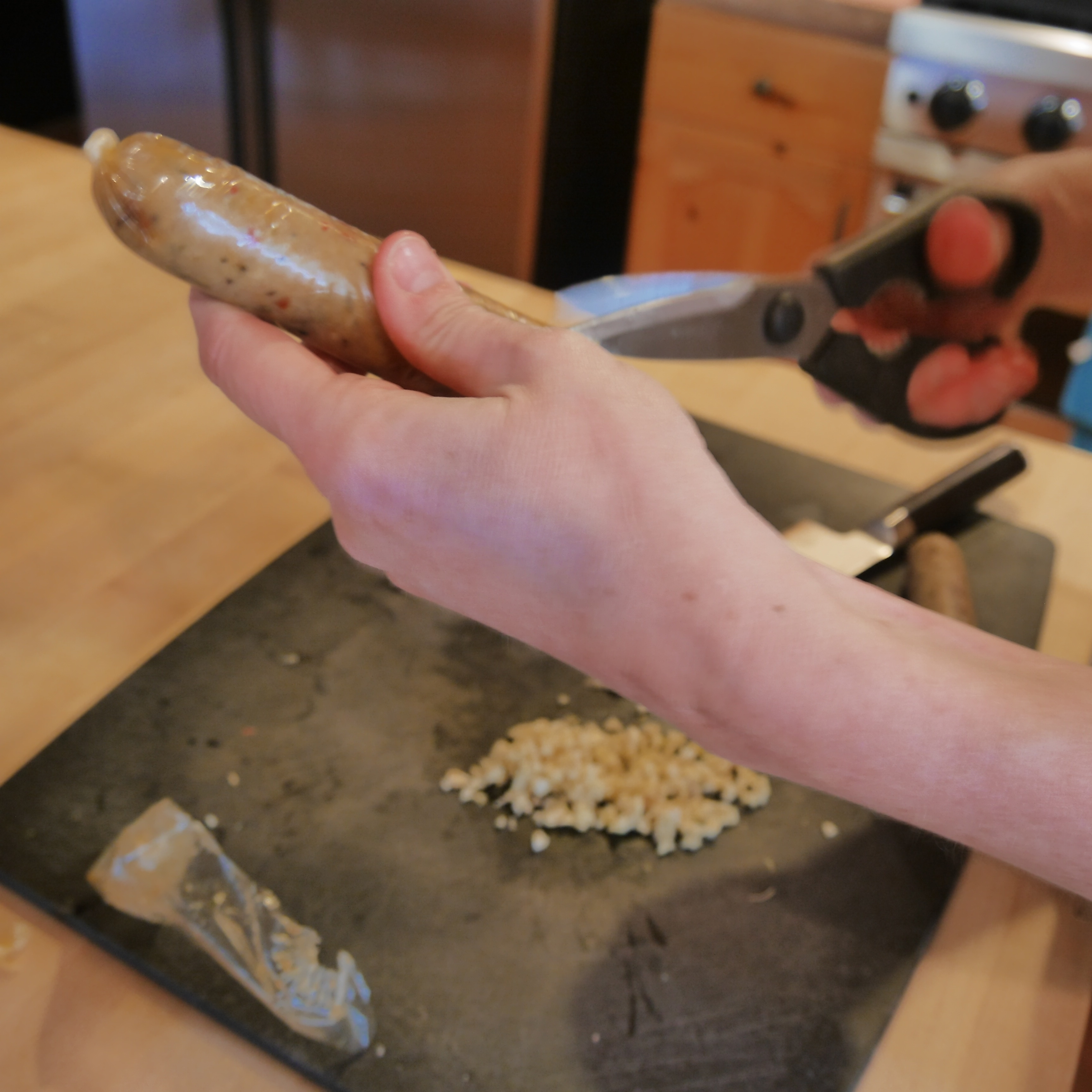 sausage remove casing.JPG