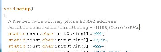 setting MAC address of phone in the Arduino code.JPG