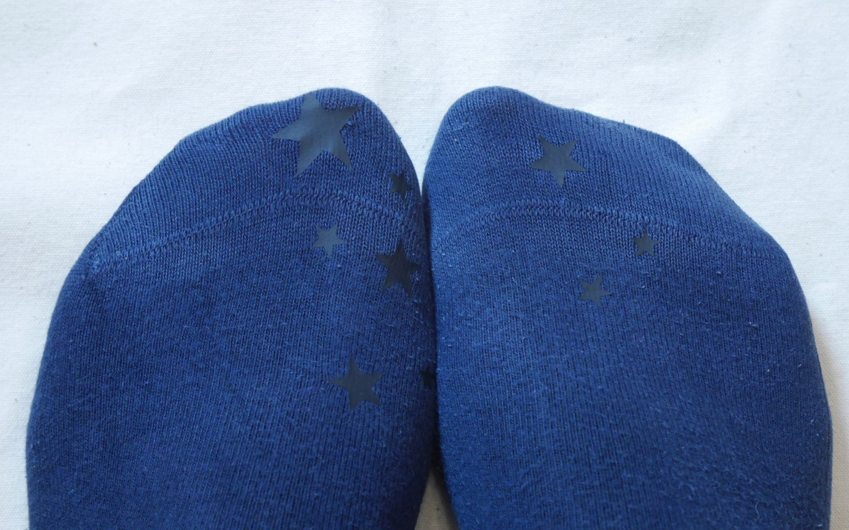 sock repair fix blue socks finished sun.jpg