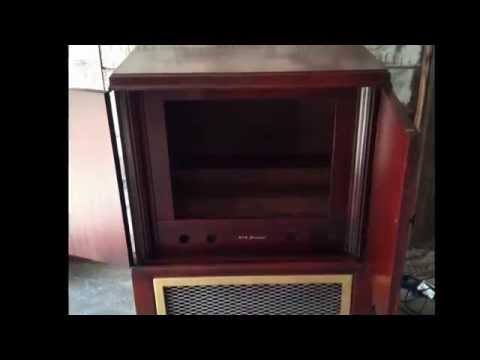 television cabinet upcycled into a scotch cabinet