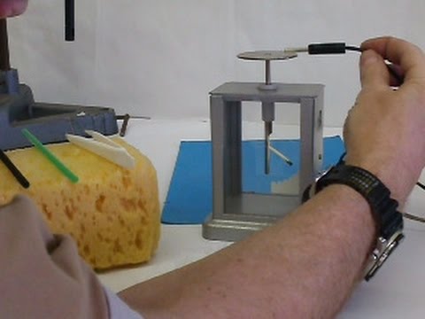 testing a painted straw for electrical conductivy