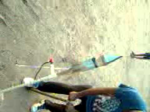 the launch of water rocket