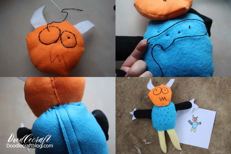 turn child's artwork drawing into a custom made plush stuffed toy easy diy fleece soft toy make sew with voice recorder recording  (20).jpg