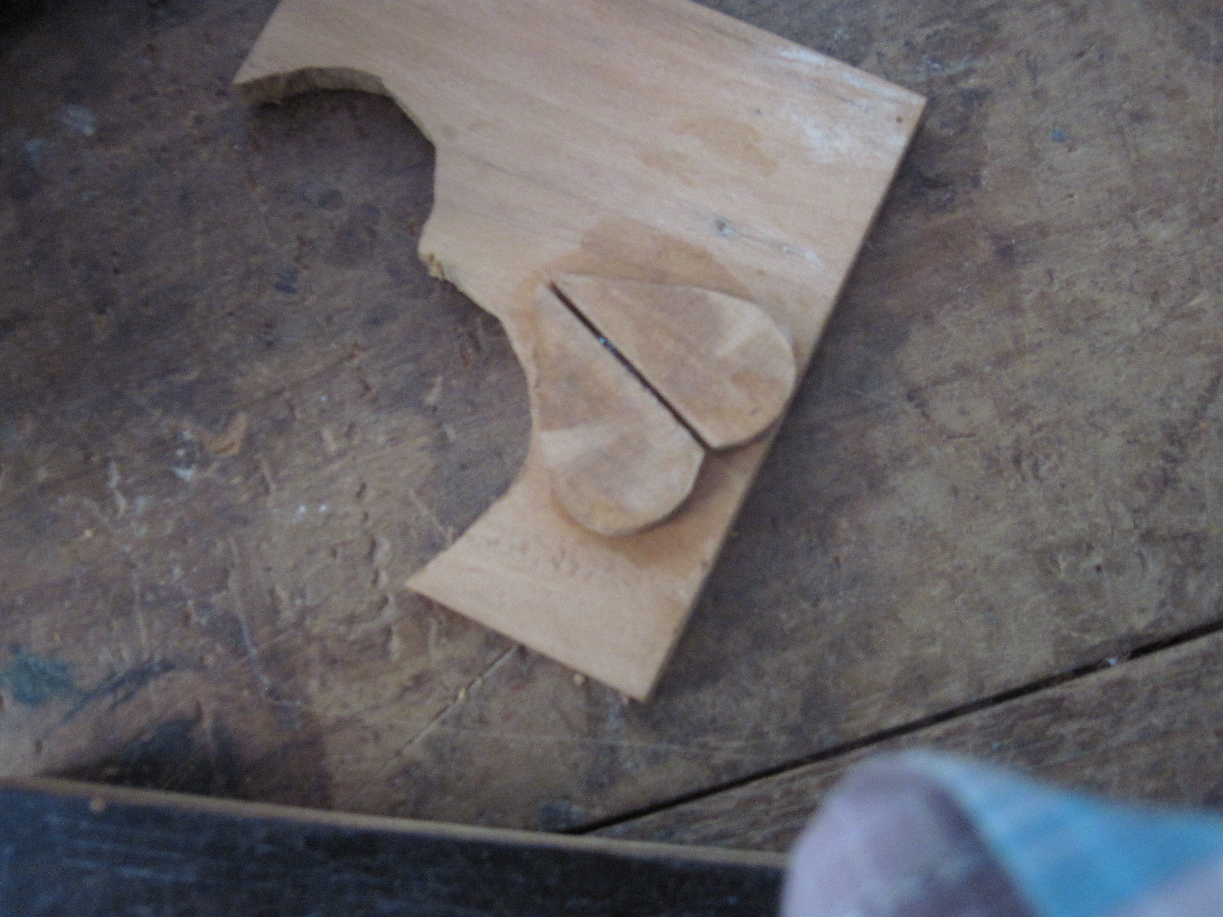 two halves glued for thinnig.JPG