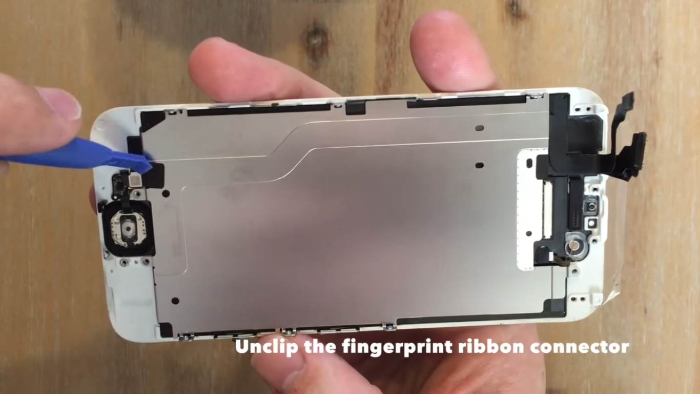 unclip the fingerprint ribbon connector.jpg