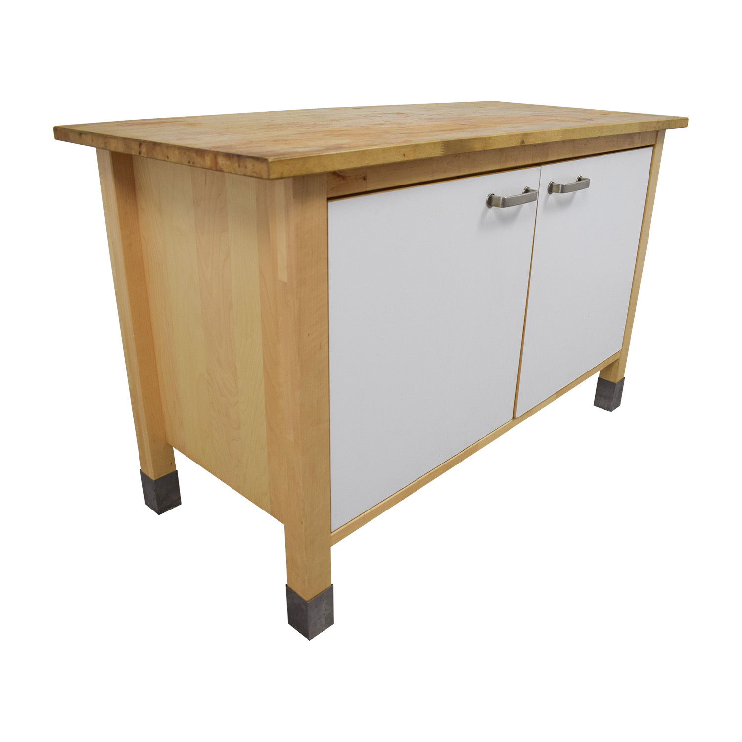 used-okea-kitchen-butcher-block-and-white-cabinet.jpeg