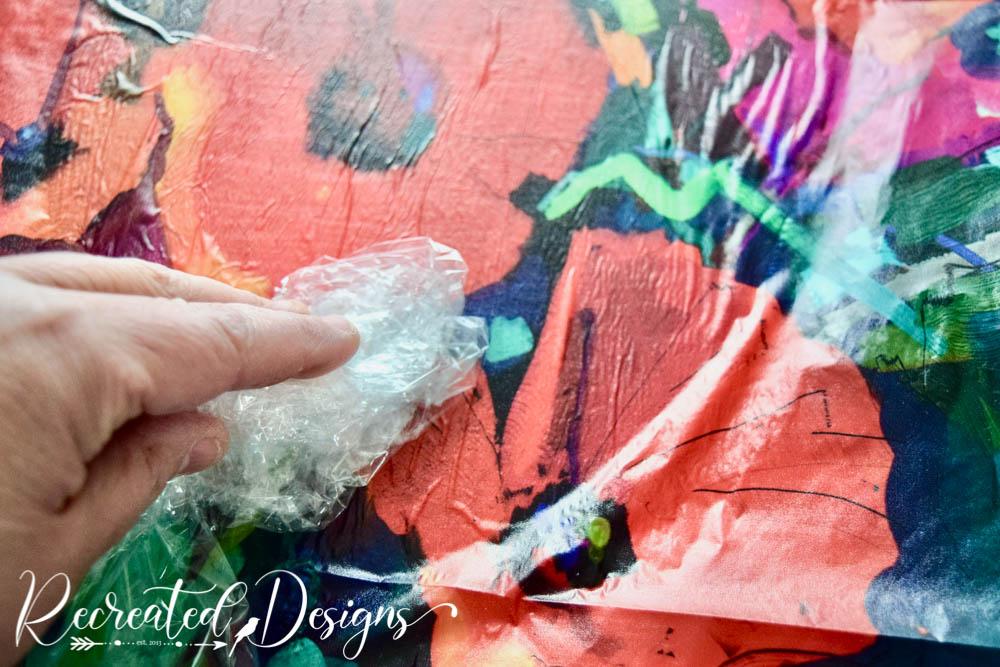 using-plastic-wrap-smooth-mint-paper-diy-art-Recreated-Designs.jpg