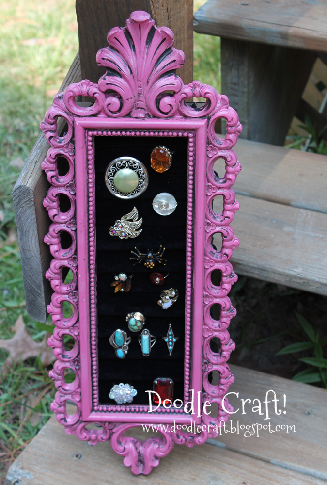 vintage frames into jewelry ring boxes display wedding engagement.jpg