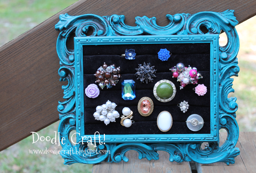 vintage glazed painted frames upcycled ring holders jewelry.jpg