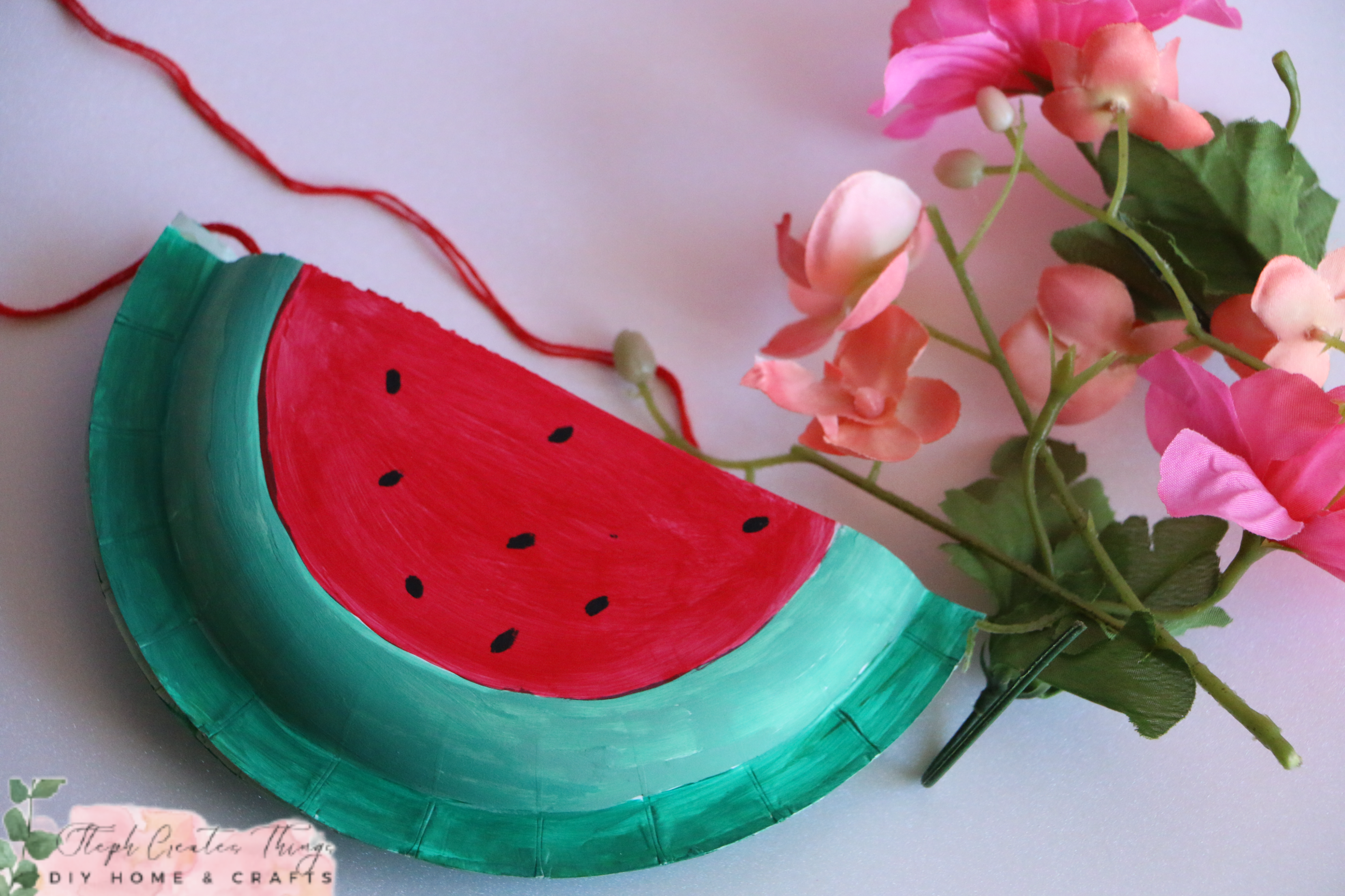 watermelon paper plate design and flowers.png