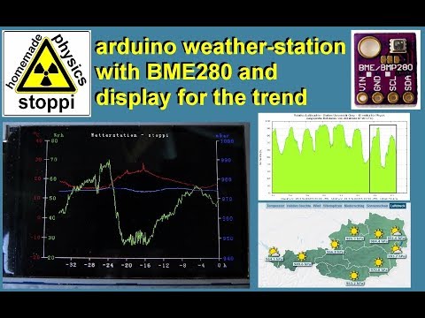 weather station with BME280, Arduino &amp;amp; display for the trend - Wetterstation mit BME280 und Arduino