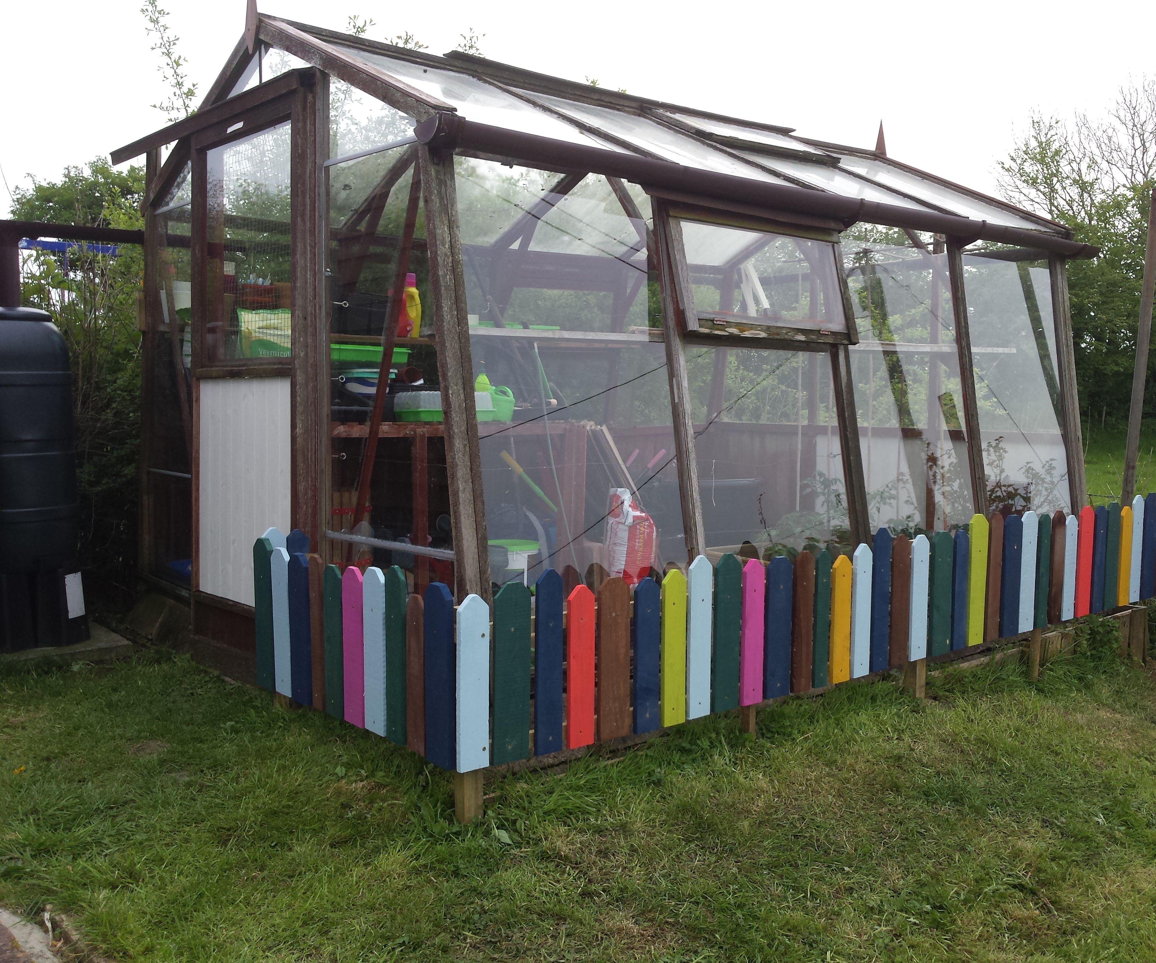 Greenhouse Child Fence From  Recycled Pallets