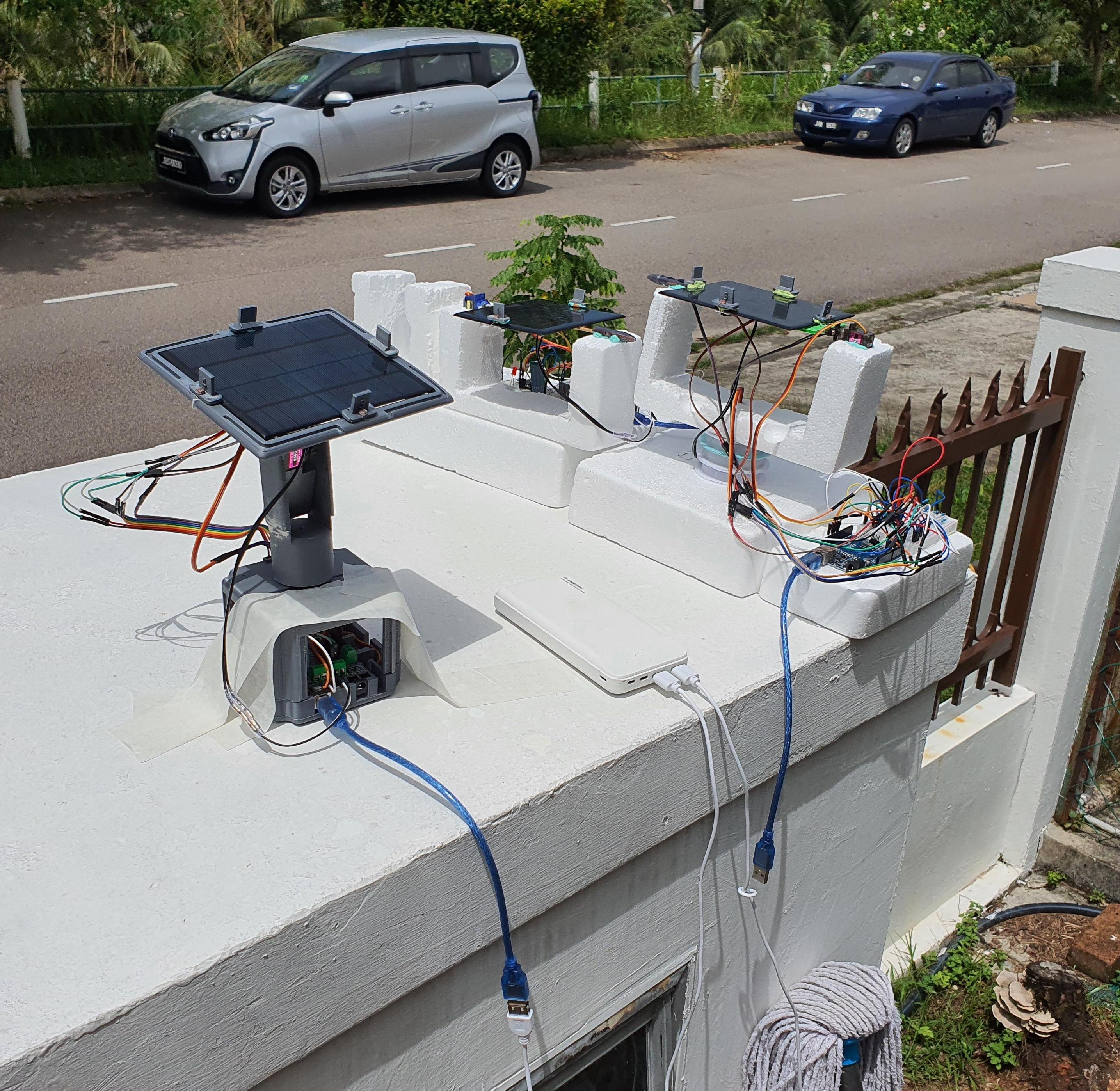 Robotic - Automatically - Wireless Azimuth-Altitude Dual Axis Solar Tracker
