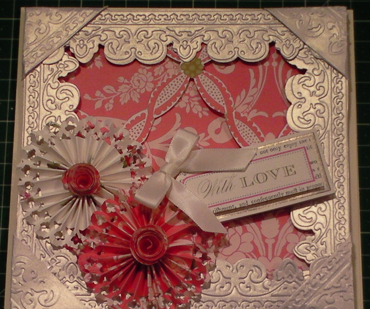 How to Make an Embossed 3D Floral Frame Card
