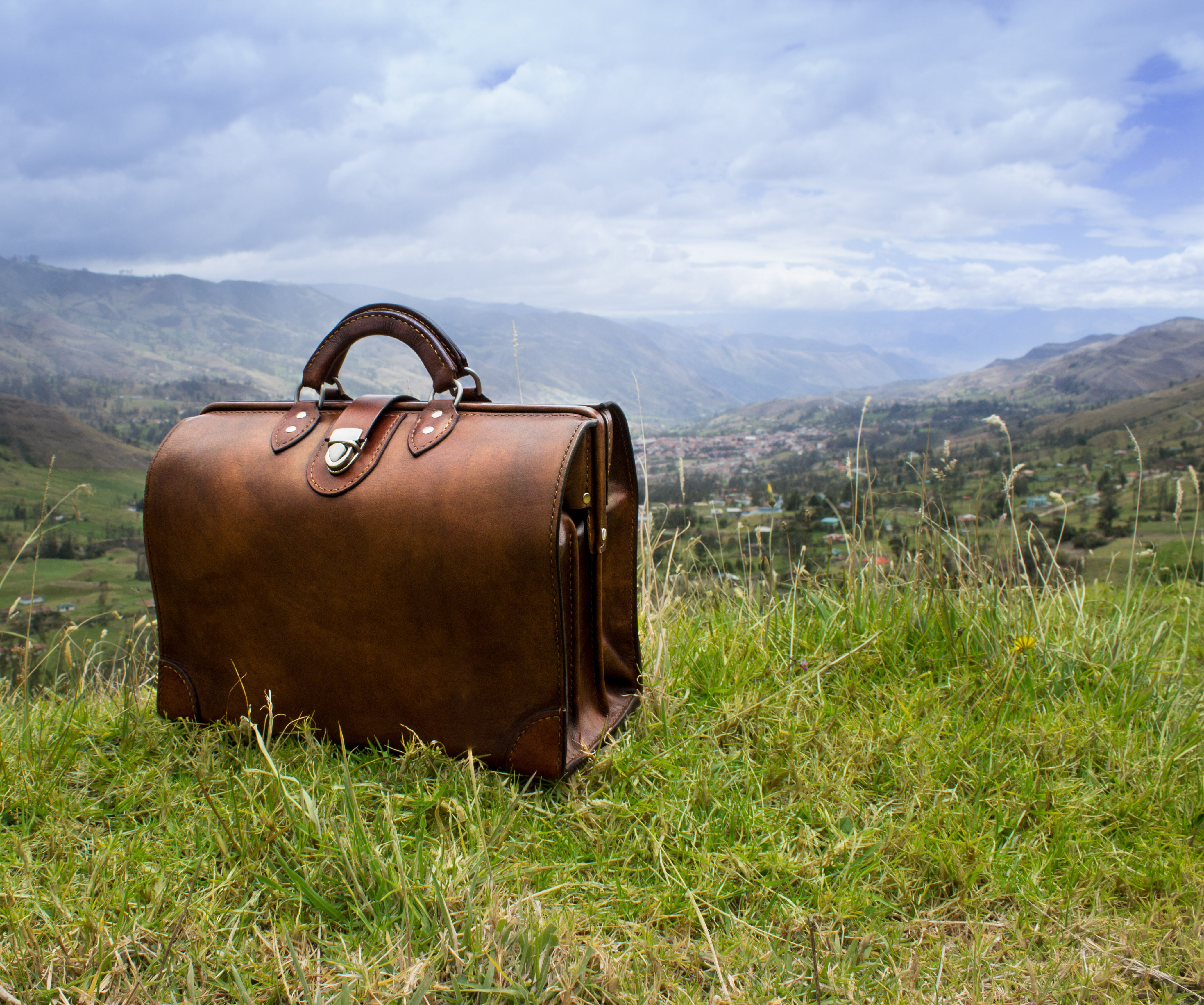 Leather MD Briefcase (Doctor's Bag)