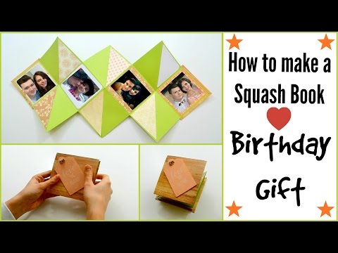 How to make a Squash Card ( Squash Book ) - DIY Paper Crafts - Scrapbooking - Father's Day Gift Idea