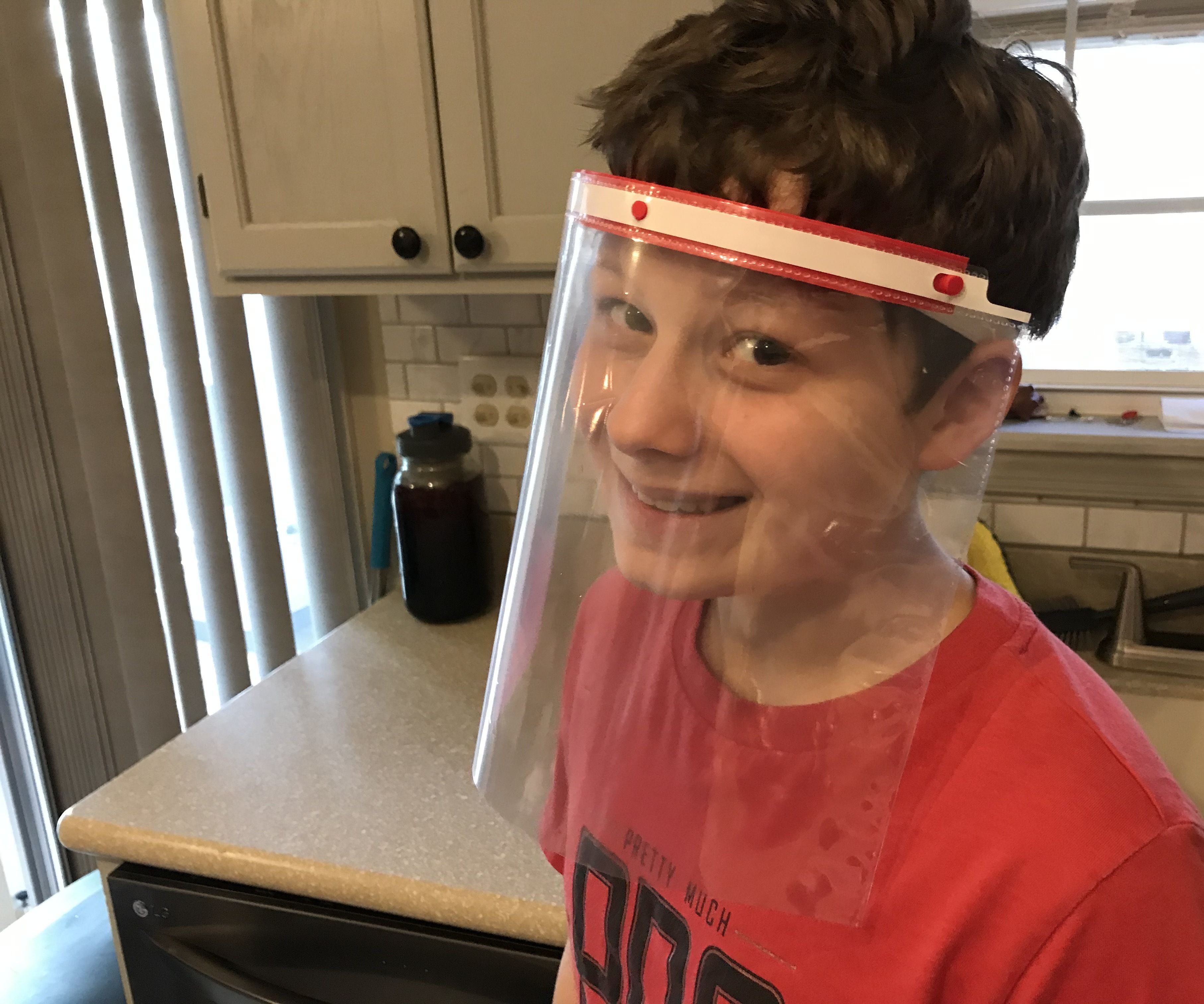 Simple Face Shield Using a Binder Sleeve