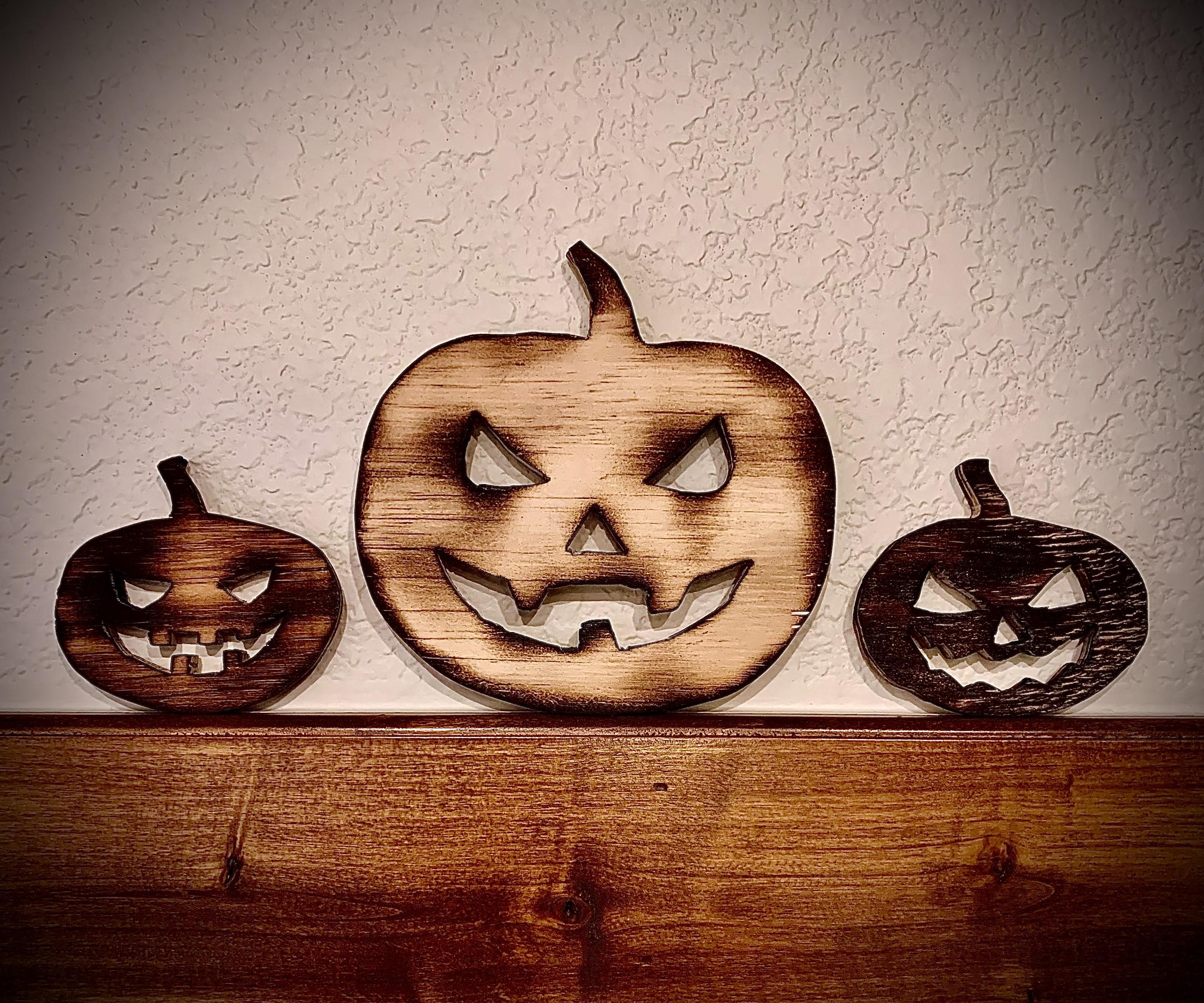 Wooden Pumpkin Decorations