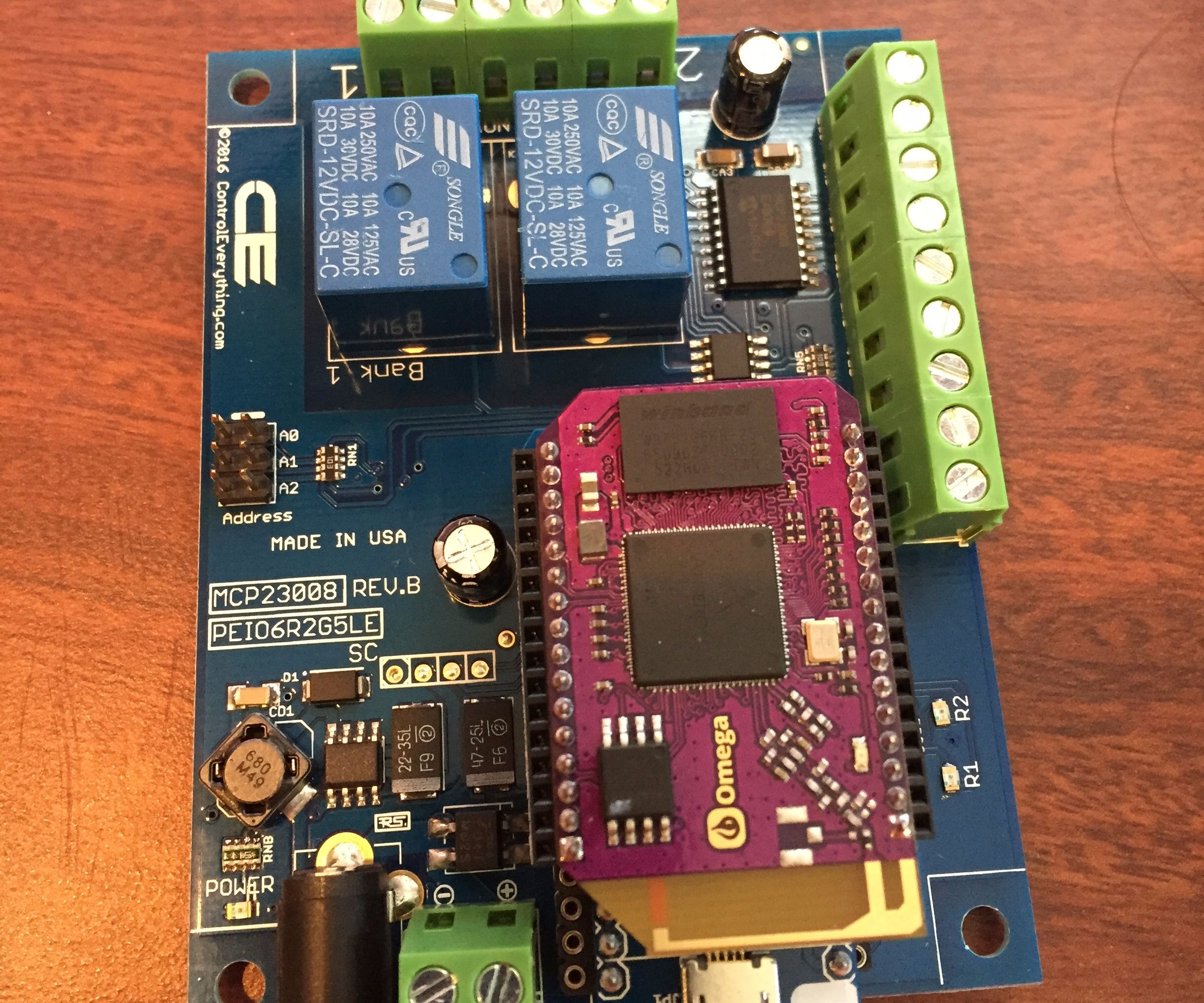 WebApp Controlled Relay Using Onion Omega 2 & 1