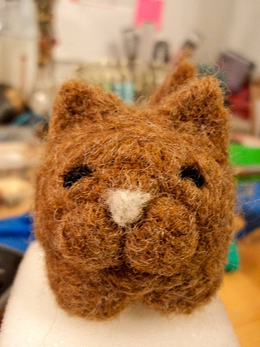 Needle Felted Cat