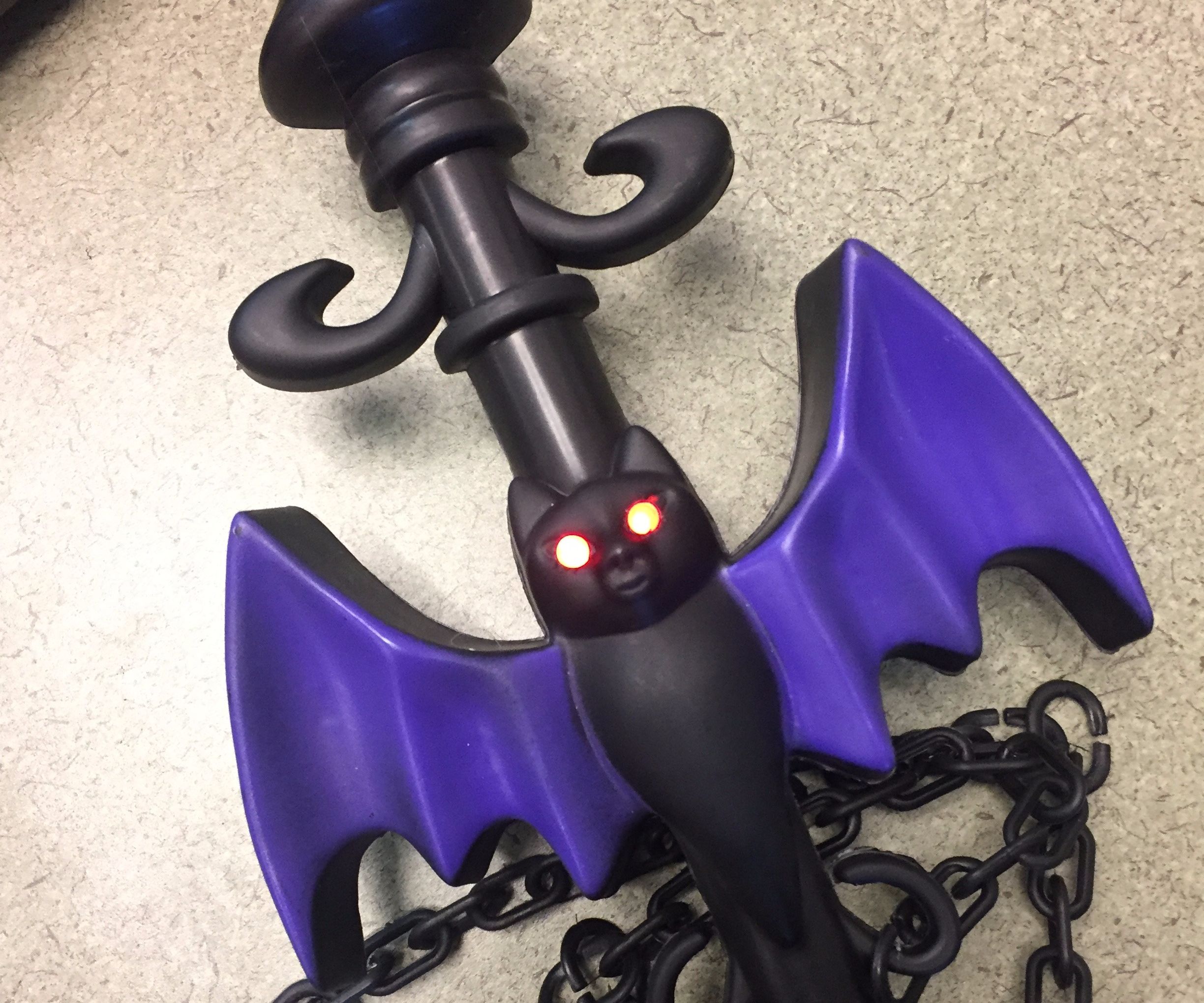 Flashing Eyes Bat Sword Halloween Decoration