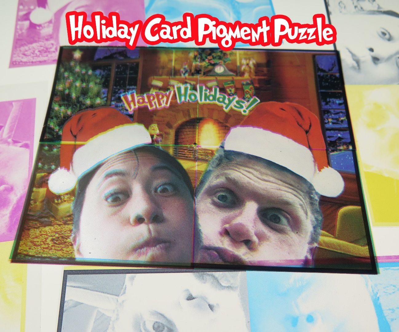 Holiday Card Pigment Puzzle