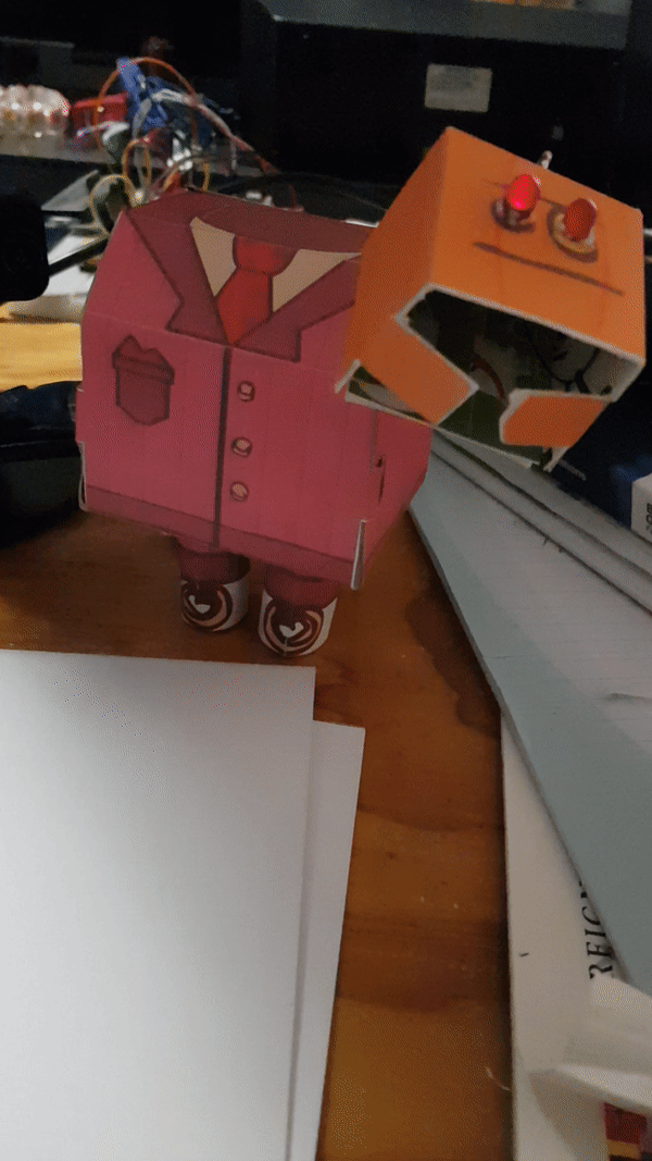 Headless Robot With Moving Arms