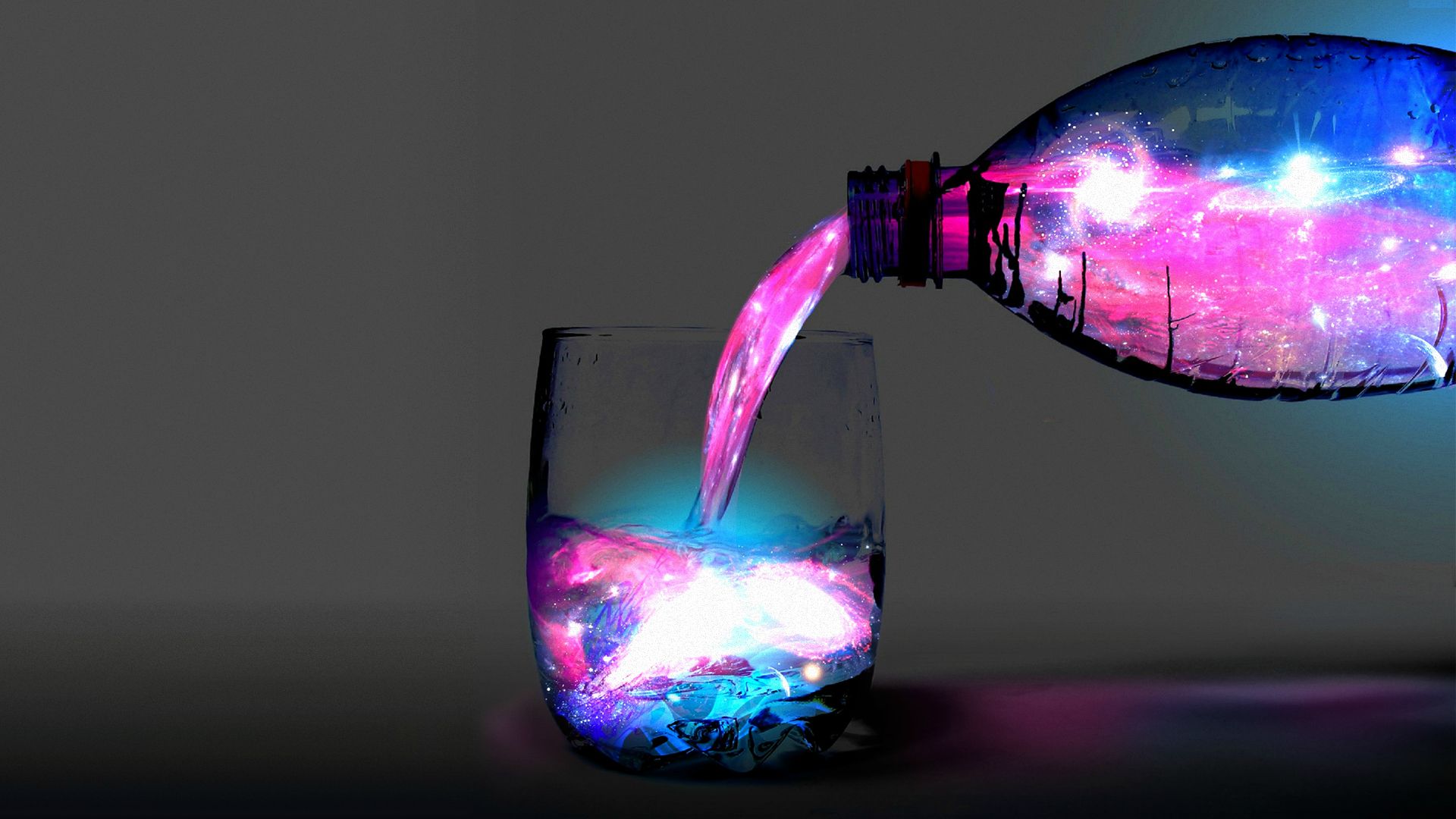DIY black light and fluorescent substance