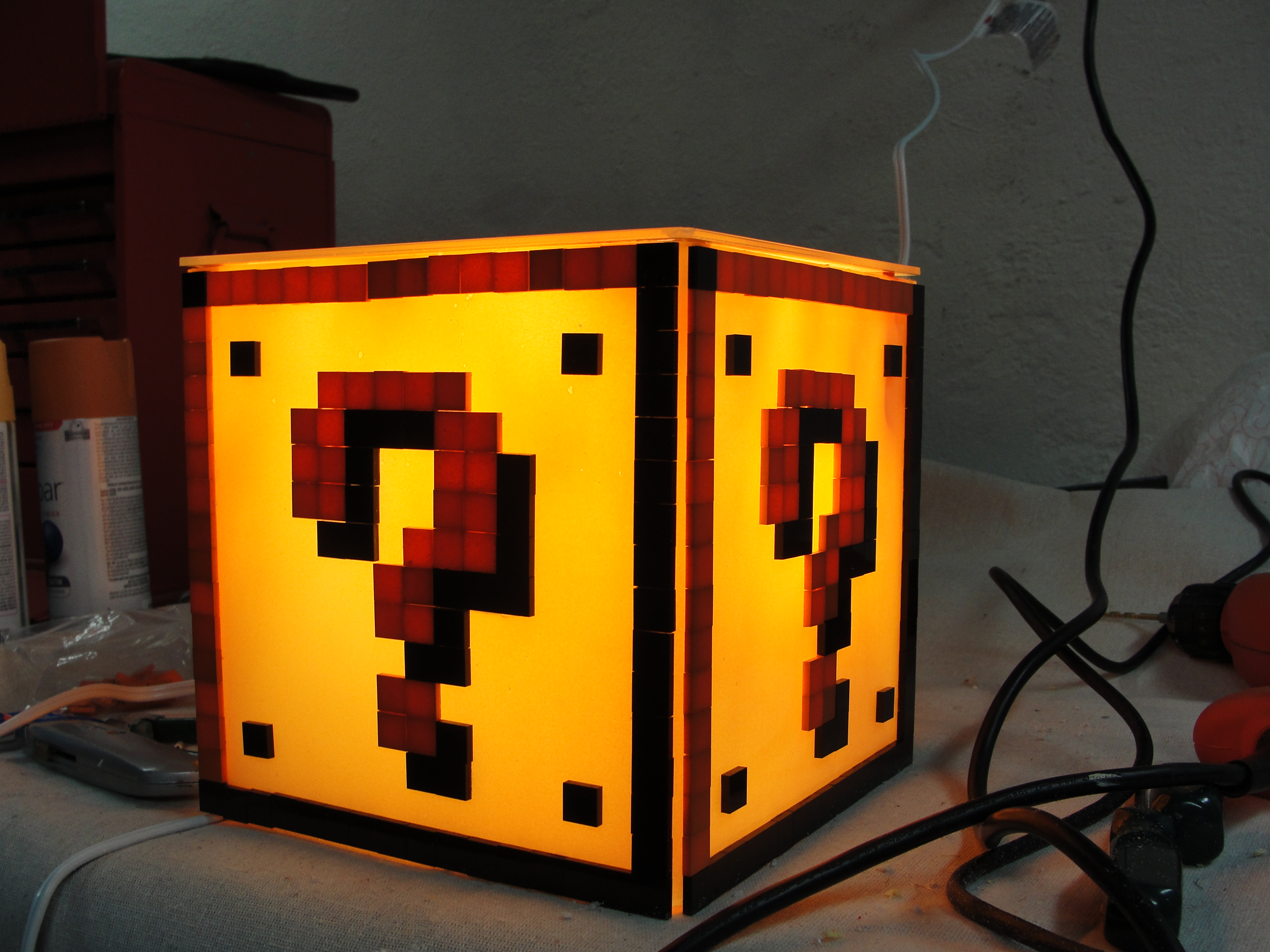 Mario Question Block Light