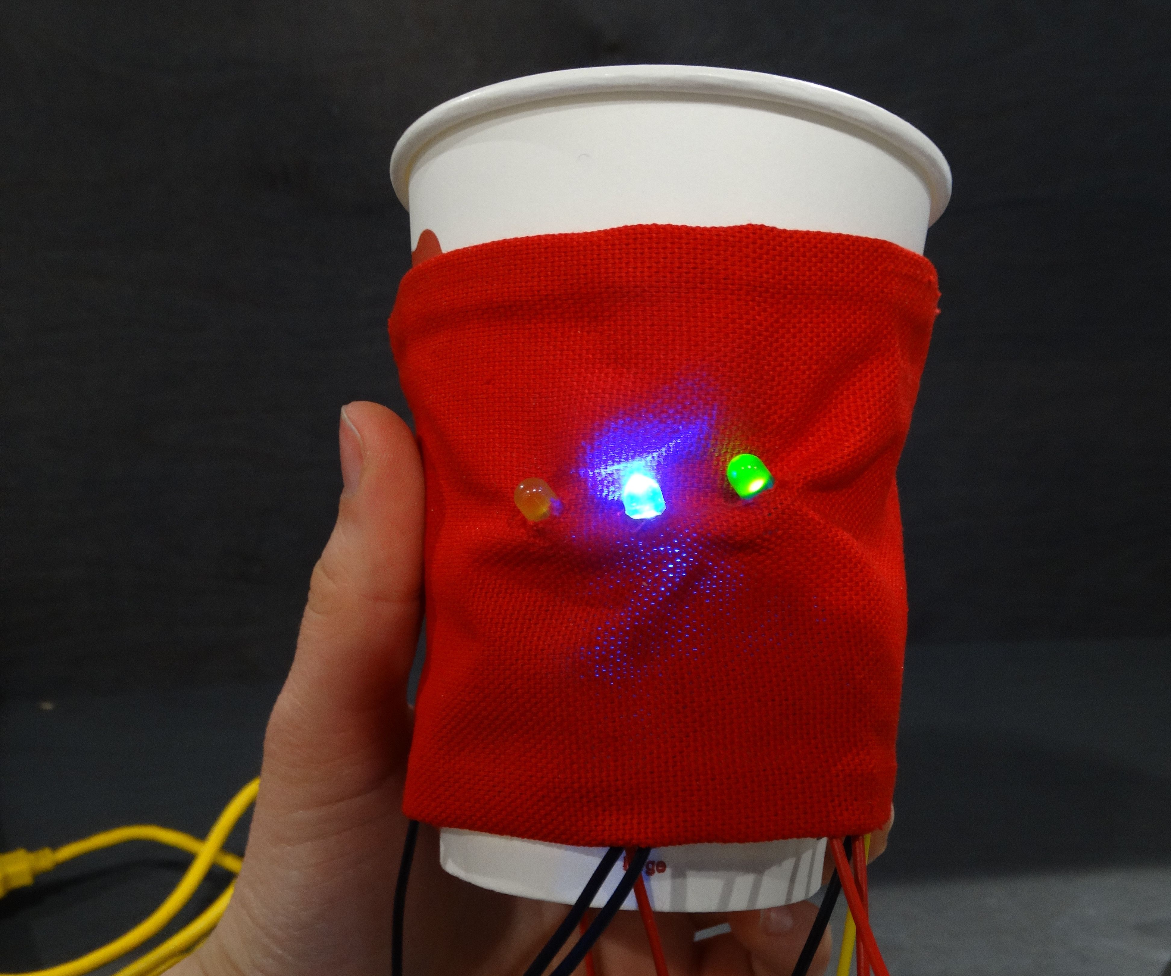 TfCD E-textile Thermoresponsive Cup Holder