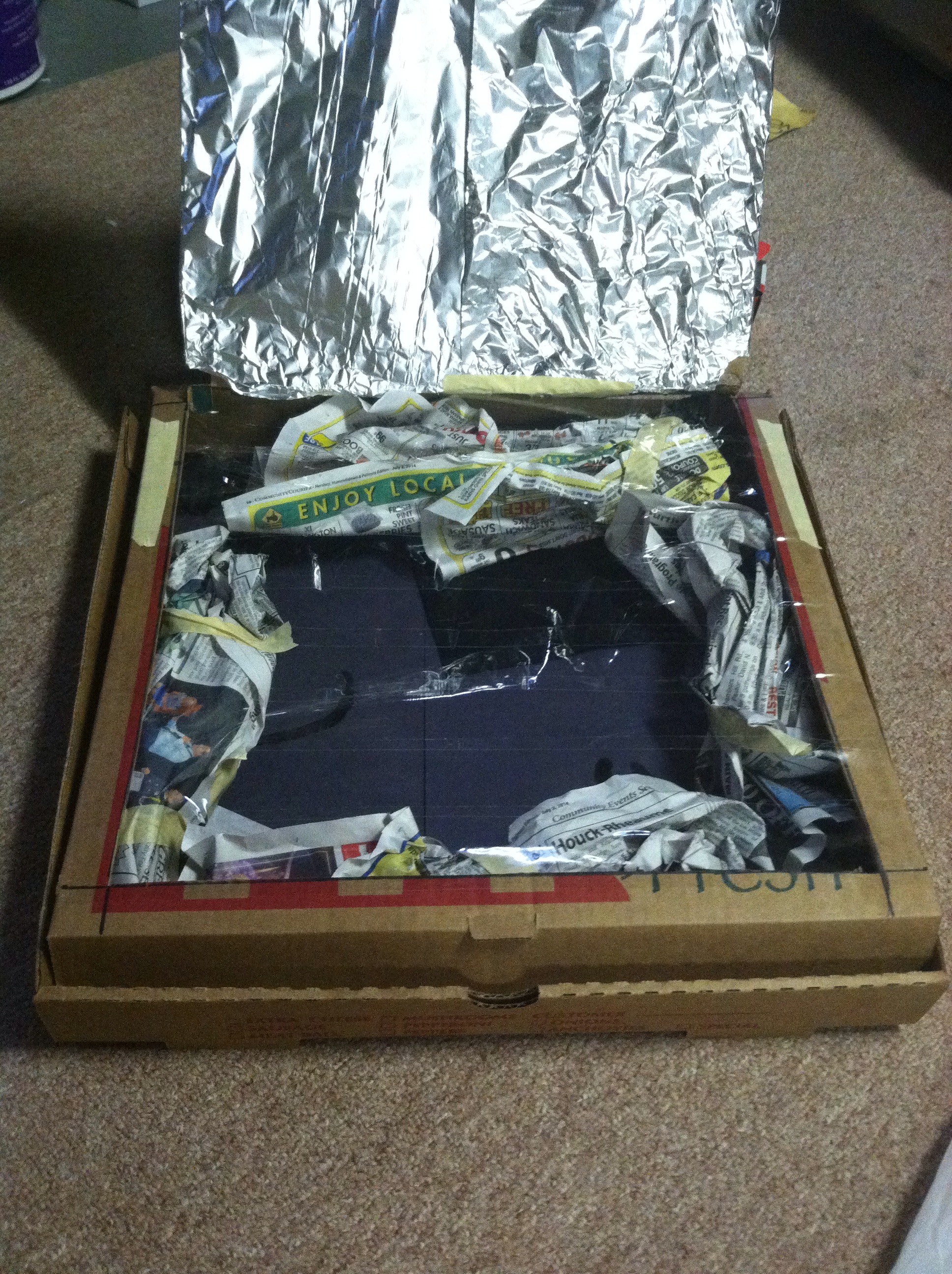 Pizza Box Solar Oven